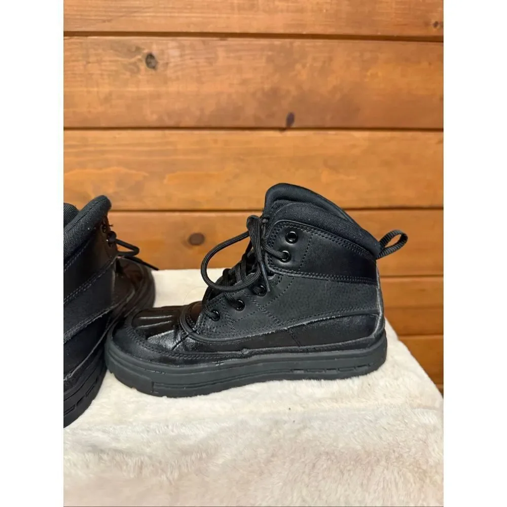 Nike Kids' Woodside 2 High ACG boots black-on-black Sz 1.5 Youth 524873-004